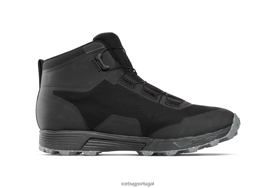 calçados BH2FVB85 homens Icebug rover mid rb9x gtx preto/cinza ardósia