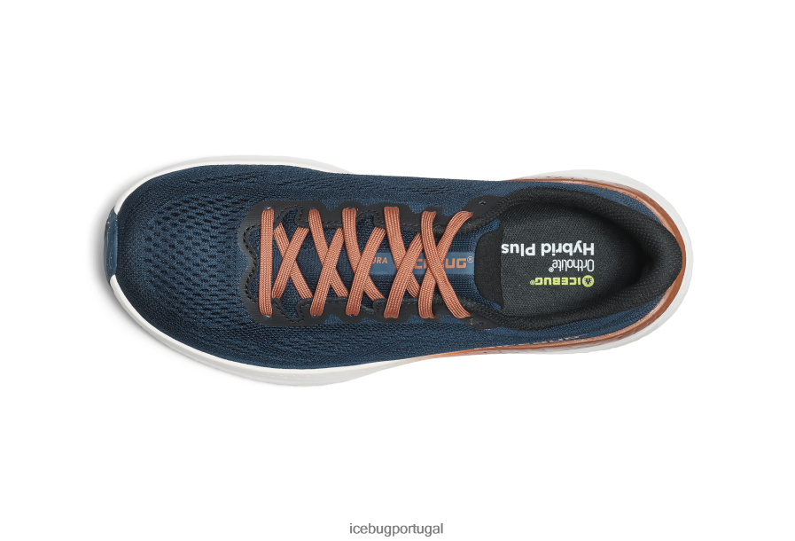 calçados BH2FVB60 homens Icebug aura rb9x correndo azul profundo/cobre