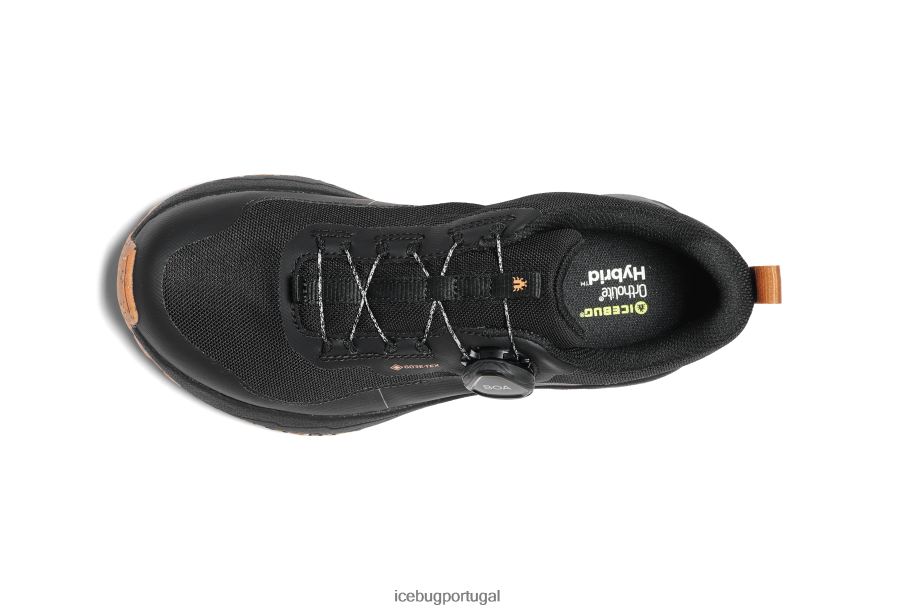 calçados BH2FVB73 homens Icebug neblina rb9x gtx preto/bordo
