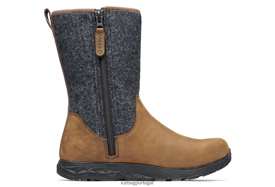 calçados BH2FVB40 mulheres Icebug grove lã michelin café/cinza