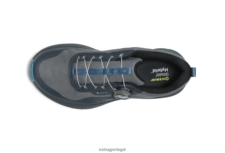 calçados BH2FVB52 mulheres Icebug neblina rb9x gtx cinza/aço azul