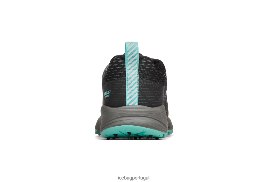 calçados BH2FVB11 mulheres Icebug newrun bugrip gtx névoa negra/jade