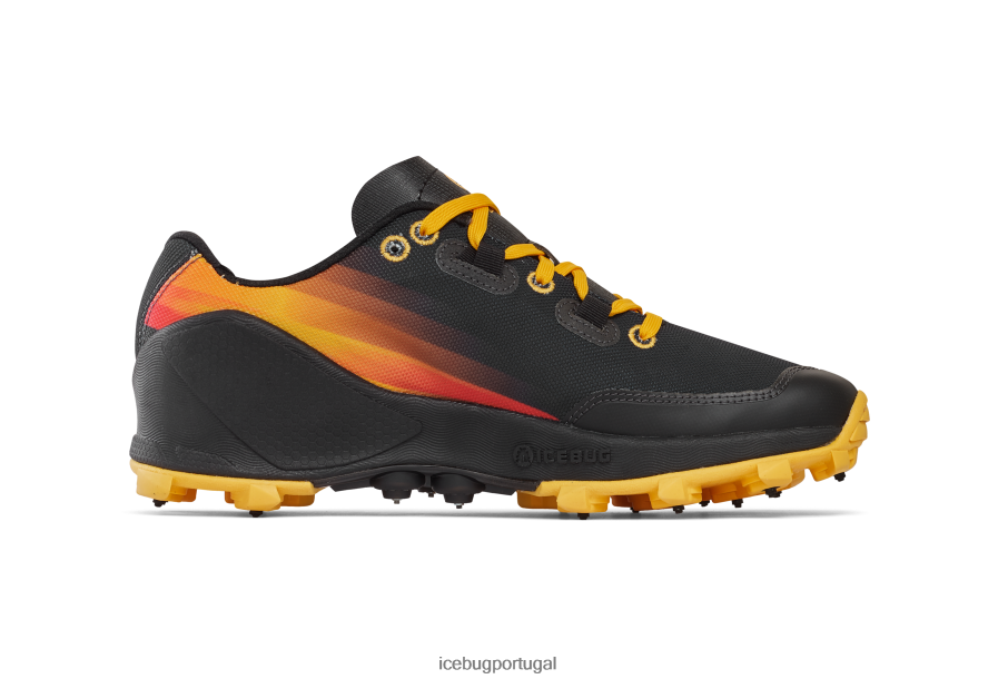calçados BH2FVB9 mulheres Icebug zelo5 olx preto/laranja fogo