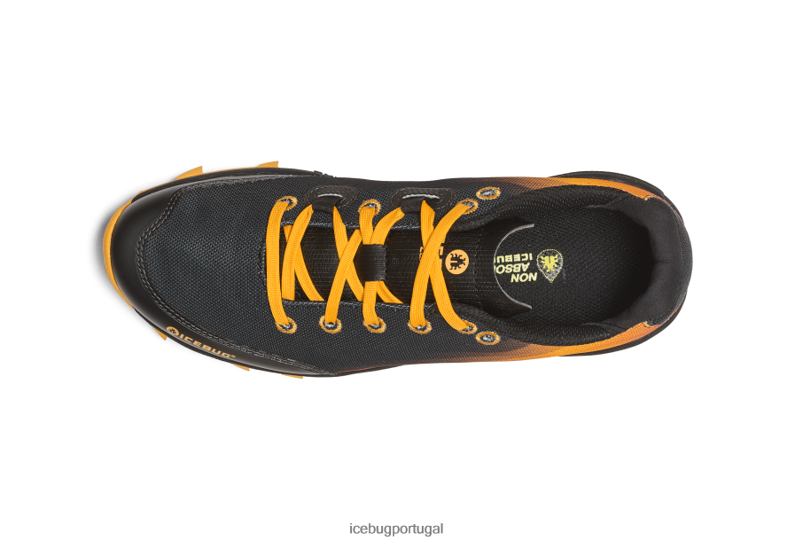 calçados BH2FVB9 mulheres Icebug zelo5 olx preto/laranja fogo